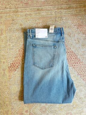 LOFT Light Blue Regular High Rise “The Straight” Denim Jeans